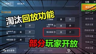 淘汰回放，部分玩家开放，你收到啦吗？