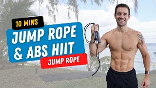 JUMP ROPE AND ABS Superset Workout to Burn Body Fat in 10 Minutes
