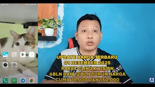 UPDATE HARGA TERBARU PAKET CLING K VISION BROMO CARTENZ GARDINER OTTIMO LGSAT OPTUS 1 DESEMBER 2025