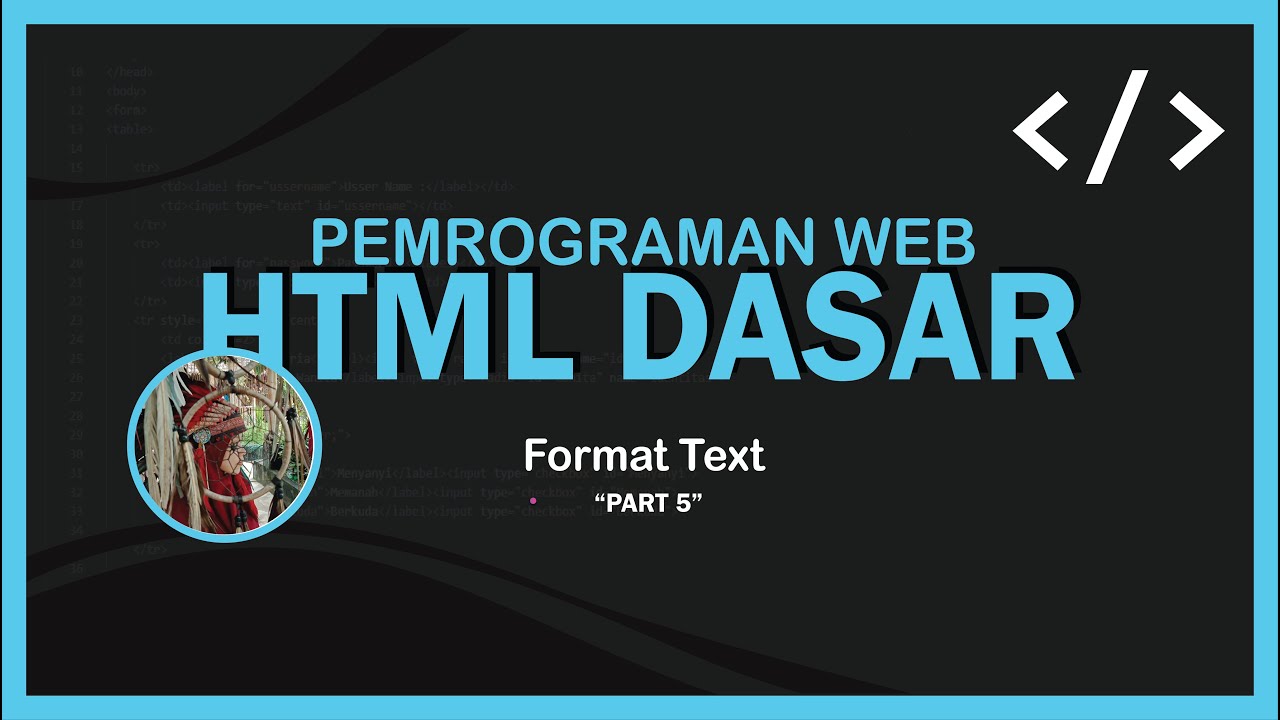 HTML Dasar : Format Text - YouTube