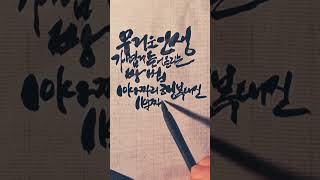 캘리그라피 ㅣ무거운 인생 가볍게 들어올리는 방법ㅣ책속글귀 ㅣ손글씨