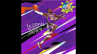 AMAZING THE KING LEBRON JAMES - LOS ANGELES LAKERS