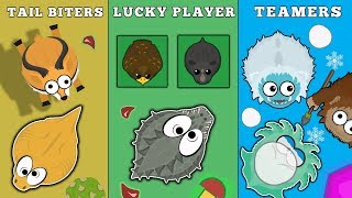 TYPES OF PLAYERS IN MOPE.IO // TAILBITERS // LUCKY PLAYER // TOXIC PLAYER // TEAMERS