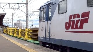 JR貨物 EF64-1044 貨物列車 (8862レ レール輸送,レールも曲がる) 尾頭橋駅