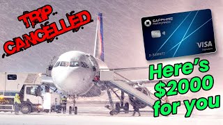 How to get Credit Cards to Pay You MONEY For Cancelled/Delayed Trips