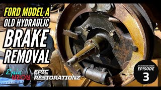 1930 Model A Ford Restoration | Build - Ep.3 Hydraulic Brake Removal | Epic Neon | Epic RESTORATIONZ