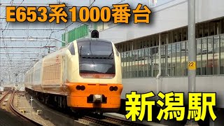 E653系1000番台が新潟駅を出発するシーン