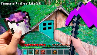 Minecraft in Real Life POV ~ MY SECRET BASE in Realistic Minecraft Texture Pack