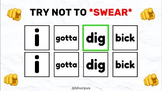 SAY THE WORD ON BEAT *TRY NOT TO SWEAR CHALLENGE* (NEW VERSION LEVELS 1-4)