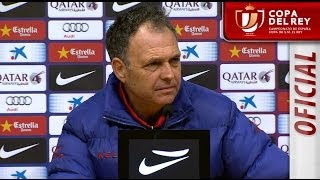 Rueda de Prensa de Caparrós tras el FC Barcelona (5-1) Levante UD - HD Copa del Rey