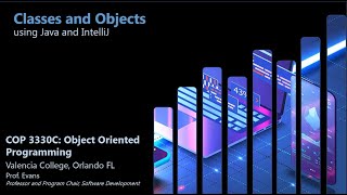 [COP 3330C - Object Oriented Programming ]Classes and Objects