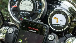 Royal Enfield METEOR 350 Bluetooth Navigation Feature Details | Tripper Display Unit