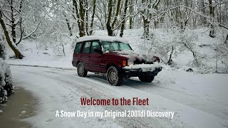 Welcome to the Fleet - A Snow Day in my Original 200Tdi Discovery