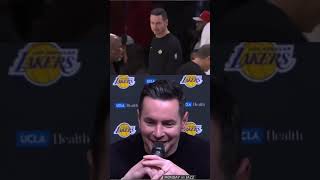 JJ Redick on viral video of him smiling at Luka Doncic on Lakers bench