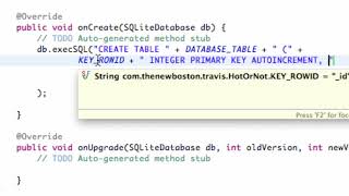 Android Application Development Tutorial 114 Creating SQLite Database