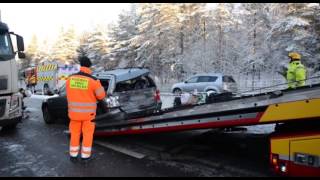 Trafikolycka orsakade stopp på E18