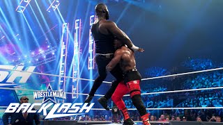 Bobby Lashley slams the colossal Omos: WrestleMania Backlash (WWE Network Exclusive)