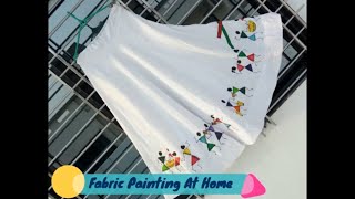 Warli painting /How to Apply Warli Print On Fabric | Warli Fabric Painting | tribal art