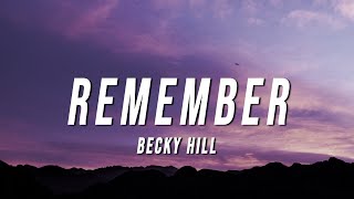 Becky Hill - Remember (Acoustic) [Lyrics]