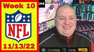 Sunday Free NFL Week 10 Betting Picks & Predictions - 11/13/22 l Picks & Parlays