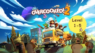 Overcooked! 2, Level 1-5攻略, 4 Stars, Switch 2 Players