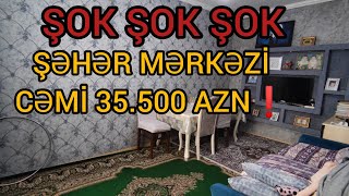 SU QİYMƏTİNƏ❗ŞƏHƏR MƏRKƏZİ CƏMİ 35.500 AZN-Ə 2 OTAQ EV❗                           #mulkevalqısatqısı