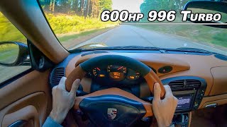 600hp Porsche 996 Turbo POV Drive - By Design Automotive Group K16 Billet Hybrid (Binaural Audio)