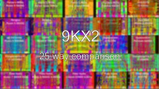 9KX2 25 way comparison