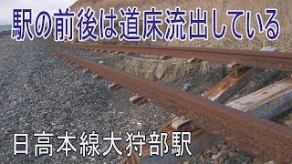 【駅に行って来た】日高本線08大狩部駅は1両しか停まれない30mのホームの駅