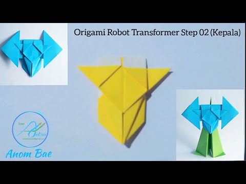 Tutorial Membuat Origami Kepala Robot Transformer (Bagian Kepala Robot ...