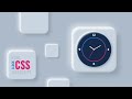 Animated Working Analog Clock using Html CSS & Javascript