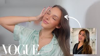 recreating Madison Beer's Vogue makeup tutorial