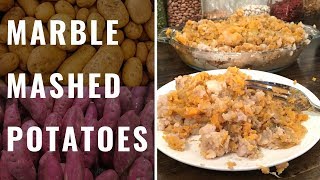 Marble Mashed Potatoes (WFPB, Vegan)