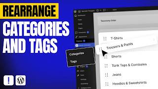 How to Reorder Categories & Tags in WordPress | Custom Taxonomy Sorting