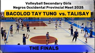 BACOLOD TAY TUNG vs. TALISAY THE FINALS VOLLEYBALL SECONDARY GIRLS