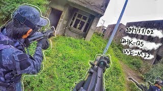 【生存遊戲】Airsoft-2017/11/02【大園廢城鎮】GHK-G5/WE-M22