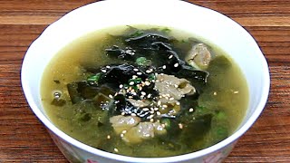 Seaweed soup, Mainly eaten after giving birth and on birthdays