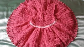 Платье крючком с атласной лентой / How crochet a dress