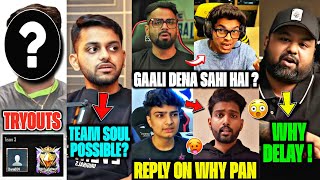 SouL New Player TRYOUTS🚨 Slug Reply on PAN GodL🤯 Spero on *GAALI* Matter😱 Goldy Bhai, Hector Reply 😳