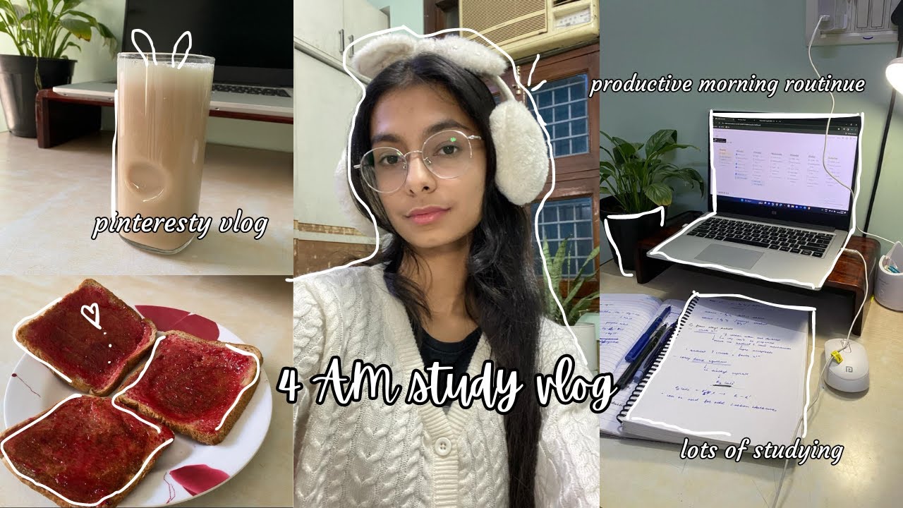 4 Am Productive Study Vlog рџ ќрџ ё Waking Up Early Revising Notes Mock