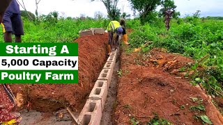 5,000 Capacity Layer CHICKEN PEN CONSTRUCTION in NIGERIA | Poultry Farm Construction