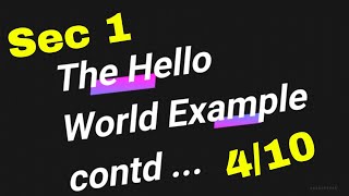 Sec 1/4-10 - Hello World Example Part 2 | POSIX Multi Threading on Linux | Udemy Course