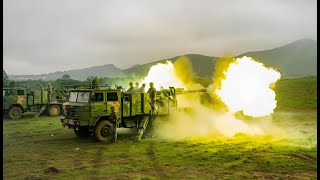 China's New Artillery Can Fire 'Like a Needle'  Watch Precision Rockets Hit Targets at 5,000m Altitu