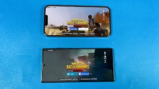Samsung Galaxy S22 Ultra vs iPhone 13 Pro Max - PUBG Test | Graphics Settings, Gameplay & Sanhok!