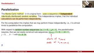Lecture Computational Finance / Numerical Methods 08: Excursion on Parallelisation