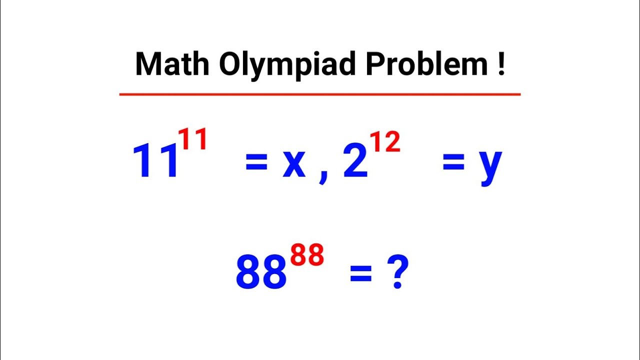 Exponential Math Olympiad Problem Imo Youtube