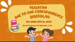 2023 F || kelompok 4 one to one corespondence || implementasi kegiatan di sekolah