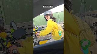 Cute moto girl Caught on camera 🥰😁❤️ #motorcycle #viral #motovlog #bikeshort #cute #top #shorts