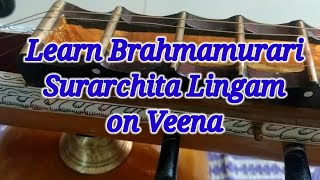 Learn Lingashtakam on Veena/  For beginners