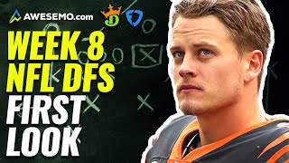 NFL DFS First Look Week 8 DraftKings, Yahoo, FanDuel Daily Fantasy Picks | NFL DFS Strategy Show
